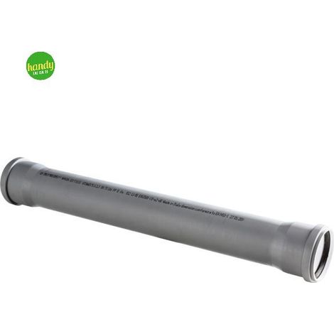 Tubo 2 bicchieri ad innesto in pp con guarnizione serie ed tech ø90 mt 0,5 WAVIN