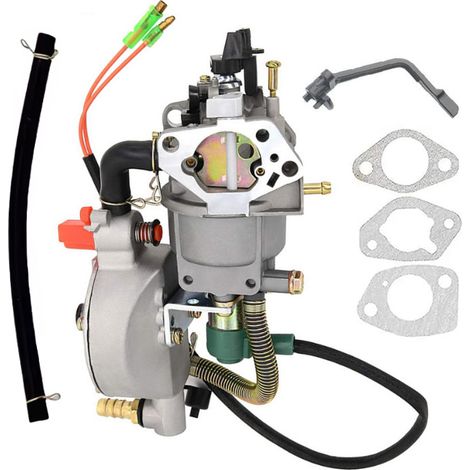 Carburador de repuesto de combustible dual GLP para generador GX390 188F 190F de 4,5 kW a 5,5 kW (1/5)