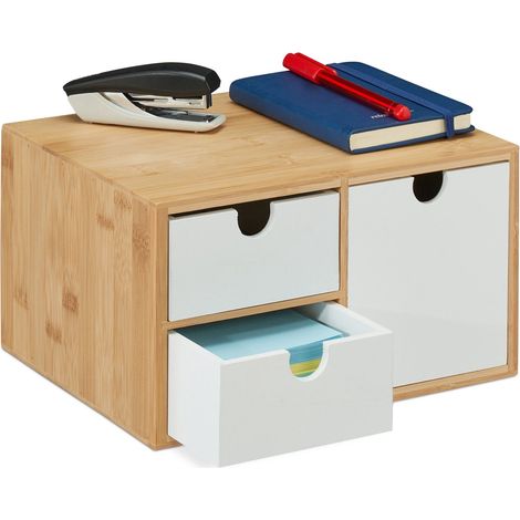 Schubladenbox aus bambus amp mdf 3 facher 88308