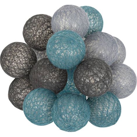 Guirnalda Led batería Wintr 16 bolas D3,5cm - Atmosphera créateur d'intérieur
