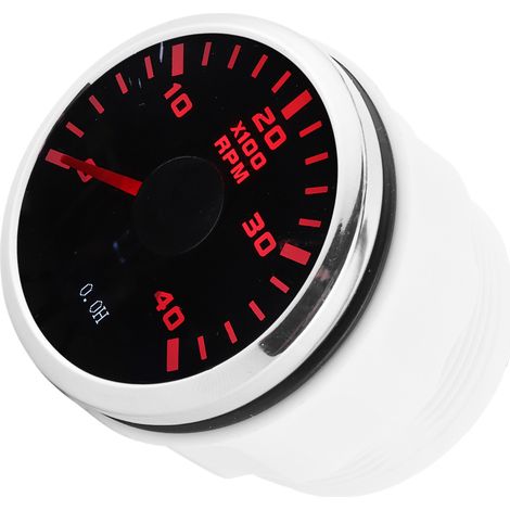 Tachymètre numérique 52 mm, affichage LCD 4K tr/min, compteur horaire, étanche, pour voitures, yachts et motos (1/5)