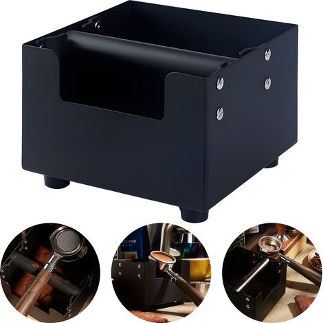 Bandeja de goteo de acero inoxidable de gran tamaño (45 litros) con tira de silicona extraíble y base antideslizante – Accesorio para espresso (1/5)