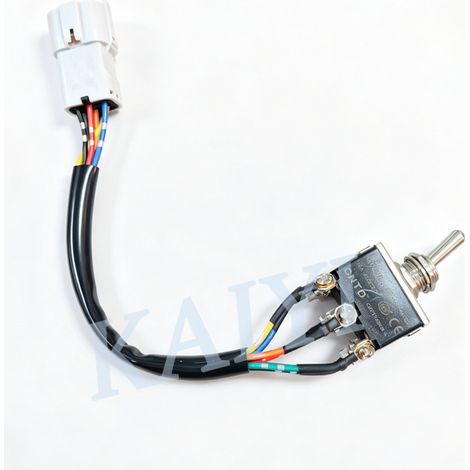 Interrupteur à bascule 6 broches 3 positions Volvo EC140/210/240/290/360/460B/D 14616040 (1/5)