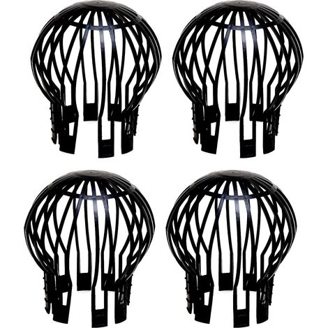 QAZQA Lot de 4 protections de gouttière flexibles en plastique, garde les gouttières non obstruées par des feuilles, de la mousse, de la boue, des boules et autres débris (1/5)