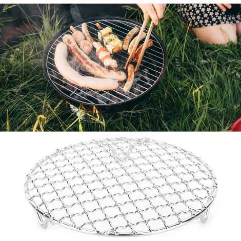 Grille de barbecue antiadhésive en acier inoxydable, filet à poisson et à viande, accessoire pour barbecue (1/5)