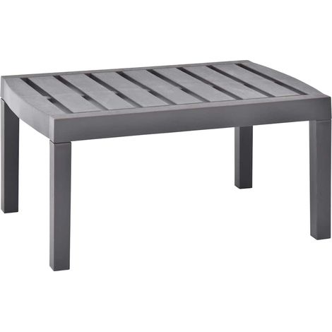 Gartentisch Mokka 78x55x38 cm Kunststoff vidaXL (1/5)