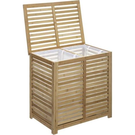 Pongotodo DOBLE en Bambú natural 5FIVE Sicela 58x40xh.60 - (1/5)