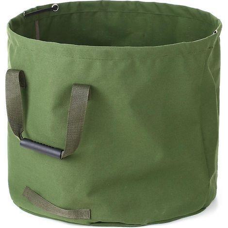 Faltbarer Gartensack aus Canvas, wiederverwendbar, wasserabweisend, für Laub und Gartenabfälle (1/5)