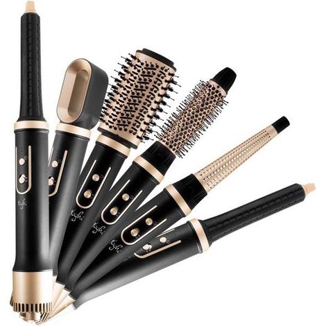 Yoghi - Brosse Chauffante Multifonction 11en1 - Malette De Transport - 11 Embouts De Coiffure (1/5)
