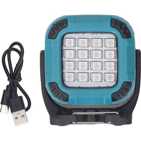 Lampe de travail magnétique COB, lampe de camping LED rechargeable par USB – 8 modes de couleur, rotation à 360°, pliable et portable pour l'extérieur, le camping, la réparation automobile, les (1/5)