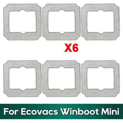 Chiffons de nettoyage de vitres remplaçables compatibles avec Winboot, en microfibre, avec accessoires complets, permettant un nettoyage des vitres sans traces de doigts. (1/5)