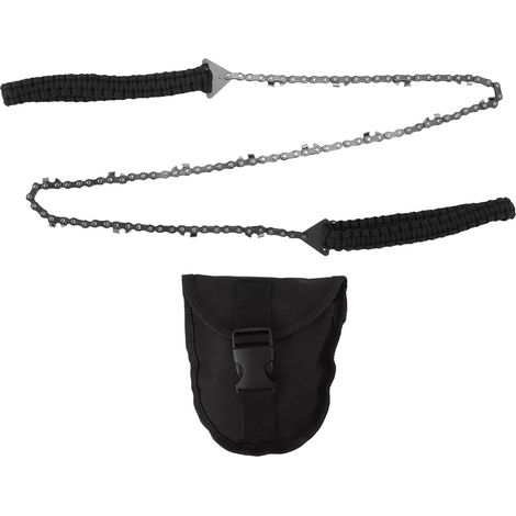 Scie à chaîne pliante 36 pouces en acier manganèse noir, 49 nœuds, pour jardin, coupe de bois et élagage