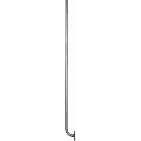 Deco Fer Forge – Barreau coudé avec équerre de rampe intégrée – Hauteur 1200mm – Fer forgé – Fixation à vis pour limon d'escalier (1/5)