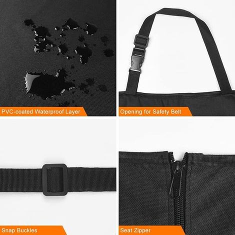 wxsp Bagageskydd pour chien, universellt baksätesbagage, bilbarnstolsskydd pour husdjur, halkfritt vattentätt tvättbart, bilbagagerumsskydd
