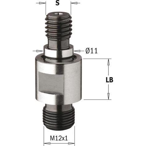 506.250.02 GEWINDESCHAFT S=M10/11 LB=25 LI (1/2)