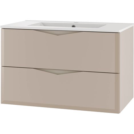 Waschtisch inkl. Waschbecken 81 cm breit in Beige DORIDA-140 (1/5)