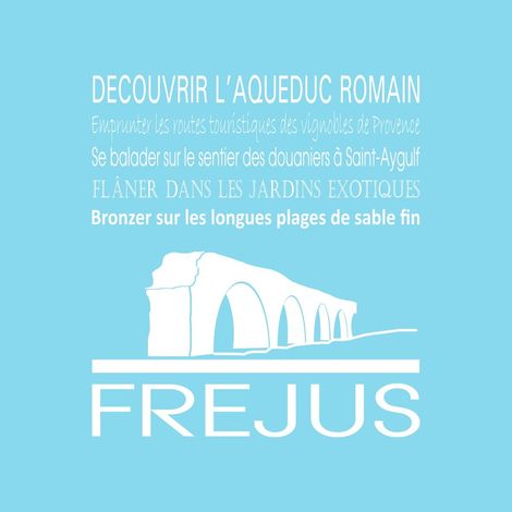 Tableau sur toile Fréjus glacier 30x30 cm - Impression sur Toile Murale Décorative - Image imprimée en HD sur Toile - Toile sur Châssis en Bois FSC - Fabriqué en France (1/4)
