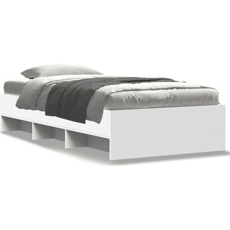 Maison Exclusive - Estructura de cama madera de ingeniería blanca (1/5)