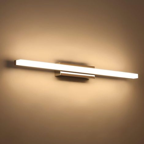 Lampe Miroir LED Salle de Bains 14W 60cm, IP44 Lumiere Miroir Salle de Bain Moderne, Applique Murale Salle de Bain, 110-240V, 910 Lumen, Blanc Chaud 3000K(Blanc Chaud) (1/5)