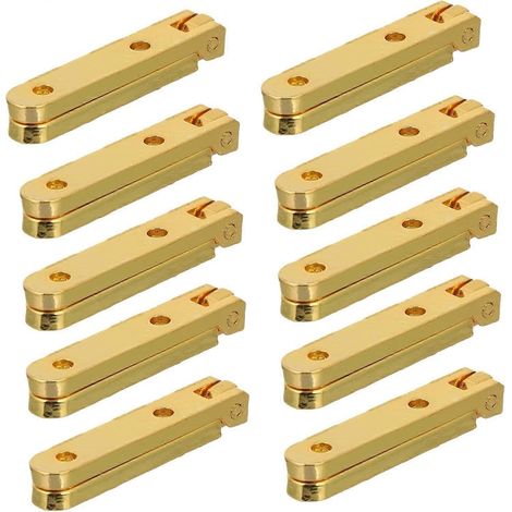 Gatuida Lot de 10 charnières décoratives à 90 degrés en alliage de zinc pour bois (1/5)
