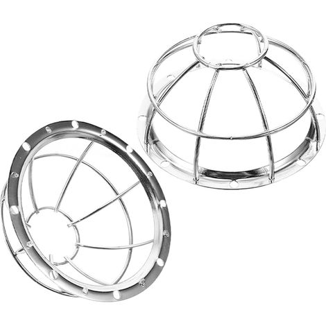 Lot de 2 Cages de Protection pour Tête D’Extincteur Automatique 106-132 MM en Maille Métallique Résistante à la Chaleur Protection Latérale Anti-Collision pour Capteurs et (1/5)