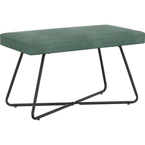 banc Uni Vert Mer 80 x 40 x 45 cm Velours vidaXL (1/5)