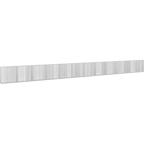 Gabione mit 5 mm Draht und 5x2,5 cm Maschen 1200x30x100 cm vidaXL (1/5)
