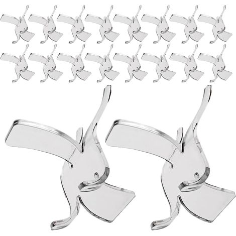 30-teiliger, transparenter Acryl-Präsentationsständer, rutschfester Mineralienhalter für Kristalle, Geoden, Steine und Schmuck, vielseitiger Präsentationssockel für Sammler und Vitrinen (1/5)