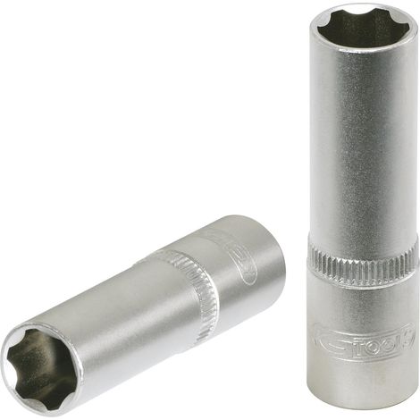 Kstools – Douille longue 1/4' 9mm – Acier chrome vanadium – Finition satinée – Normes DIN 3124 et ISO 2725 – Pour espaces confinés (1/2)