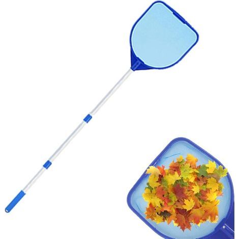 Épuisettes De Piscine, Filet De Fond Nettoyage - Filet Surface Maille Extra Fine, Écumeur De Feuilles Avec Poteau Télescopique De 17 À 41 Pouces, Fournitures De Nettoyage De Piscine Pour Bassin De Spa (1/5)