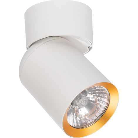 Faretto Andy 1xGU10 Bianco + Oro (1/5)
