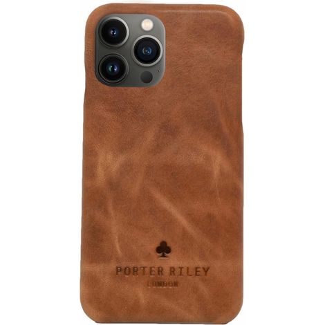 Étui en cuir marron clair pour iPhone 13 Pro (1/4)