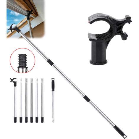2.8m Canne Telescopique pour Stores et Fenêtres De Toit,Perche Telescopique ConçU pour Contrôler Les Lucarnes,Perche Pour Fenêtres De Toit et Stores (1/5)