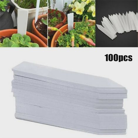 100 étiquettes pour plantes de jardin, accessoires pour plantes, pots de fleurs, étiquettes en plastique, pépinière, marqueurs, plateau d'étiquettes, outil de bricolage (1/5)