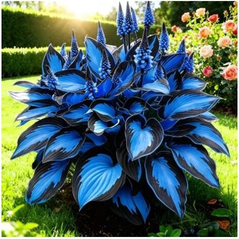 – Hosta 100 variétés – feuillage coloré – choix luxuriant pour accents de feuilles – Exposition mi-ombre à ombre