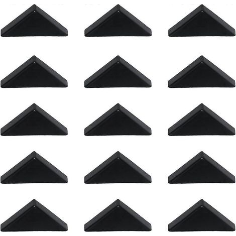 Protection de sécurité en verre et miroir de 5 mm pour bords et coins protections d'angle en plastique (200 pièces, noir) (1/5)
