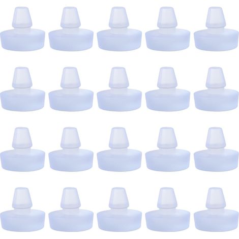 30 Butoirs de Plateau de Table en Verre de 6,5mm avec Tige pour Meubles Et Tables de Patio avec Trou de 1/4 Pouce (1/5)