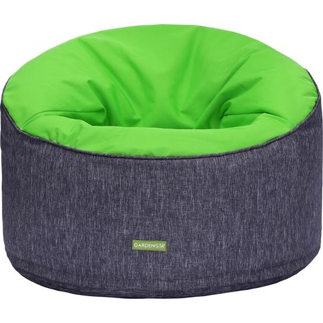 Gardenista - Pouf rond pour jardin, pouf portable résistant à l'eau, grand pouf intérieur et extérieur pour jardin au bord de la piscine, pouf léger et protégé contre les UV - Chaise de verdure (1/5)