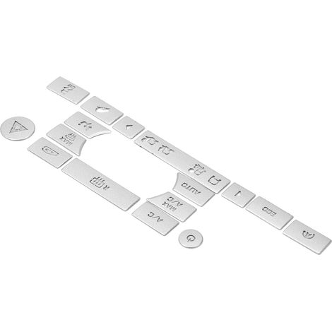 Klimaanlagen-Tastenblenden aus Aluminiumlegierung, Schalteraufkleber, passend für Land Rover Discovery Sport 2016–2019 (1/5)