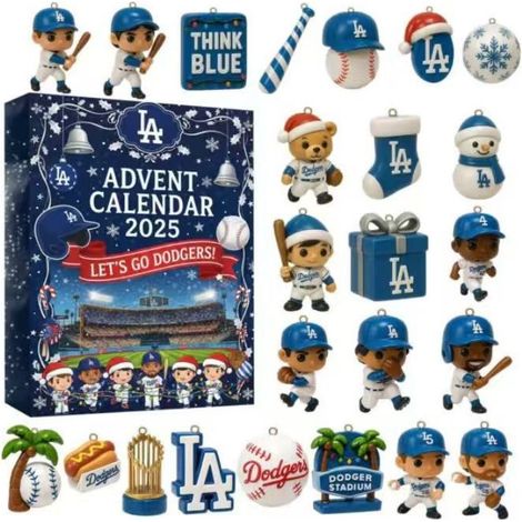 Advent calendar, Home Run Advent calendar, blind box Christmas tree decoration, acrylic pendant (1/5)