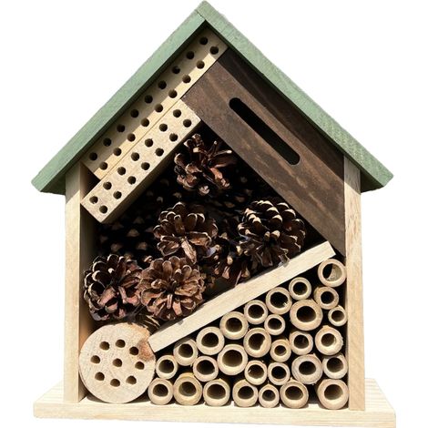 Maisons à insectes, hôtels à insectes, habitats naturels pour insectes bénéfiques adaptés aux abeilles, papillons, coccinelles, jardins et terrasses. (1/5)