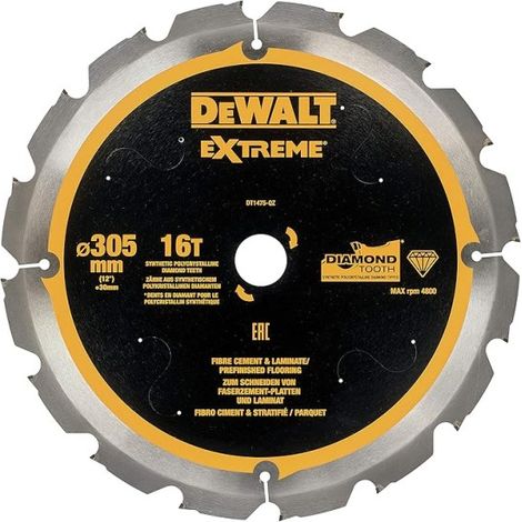 Lame de scie circulaire DEWALT PCD 305/30 mm 16Z DT1475-QZ (1/5)