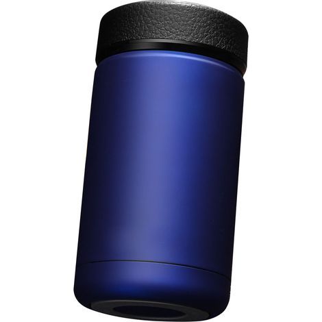 Bouteille isotherme en acier inoxydable 400 ml, cadeau étudiant, mug de voyage à isolation sous vide pour sports de plein air et camping (bleu). (1/5)