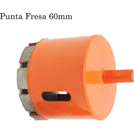 Fresa Diamantata Punta Trapano 60mm Foro Marmo Ceramica Vetro Diamante (1/5)