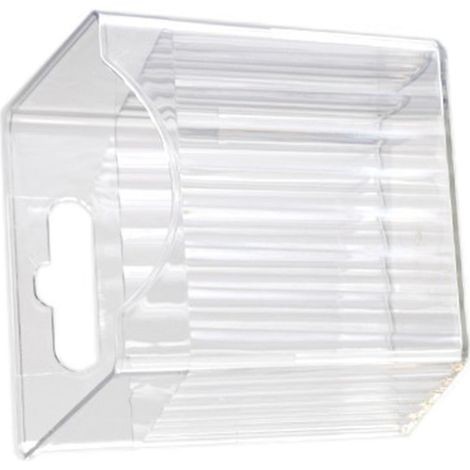 Wandmontierter Aufbewahrungskorb mit multifunktionalem Fach für Küche, Esszimmer und Büro - Transparentes PET-Modell Weiß (1 Stück) (1/5)