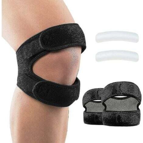 Set mit 2 Patellarsehnen-Stützbandagen, Knieschmerzlinderung und Patellarsehnenbandage für Männer und Frauen