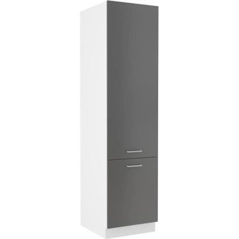Colonne de cuisine gris graphit – Dimensions L 50 x P 57 x H 200 cm – Matériaux de qualité pour espaces modernes (1/3)