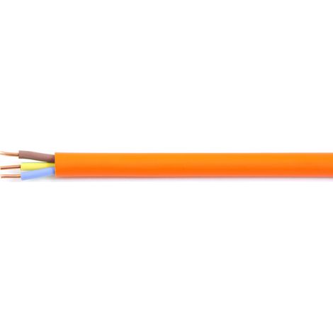 Câble CR1/C1 RS PRO 3G2,5 mm², gaine Polyoléfine Orange, Résistant au Feu, 100m ( Prix pour Bobine de 100 Mètres )