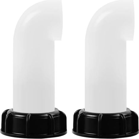 Lot de 2 rallonges de tuyau de drainage de 60 mm- adaptées aux réservoirs IBC- aux seaux d'eau de pluie et aux éviers. (1/3)