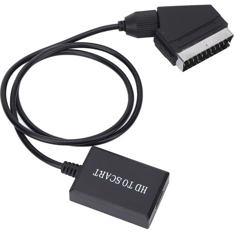 convertisseur hdmi vers péritel adaptateur audio vidéo hd 1080p pour hdmi vers péritel Sky Box Stb (1/5)